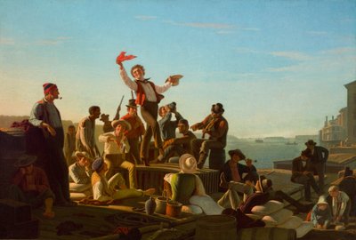 Joyeux bateliers en port - George Caleb Bingham