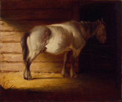 Vieux cheval de trait, 1856 (huile sur toile) - George Caleb Bingham