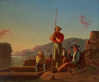 Le bateau en bois - George Caleb Bingham