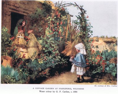Un jardin de cottage à Stapleford, Wiltshire - George Carline