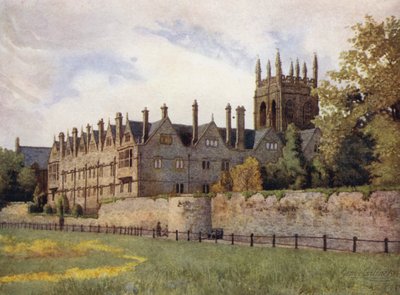 Oxford : Merton College depuis les champs - George Carline