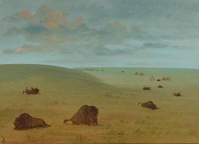 Après la chasse au bison - Sioux, 1861-1869 - George Catlin