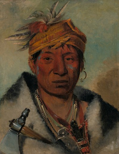 Ah-yaw-ne-tak-oar-ron, le guerrier - George Catlin