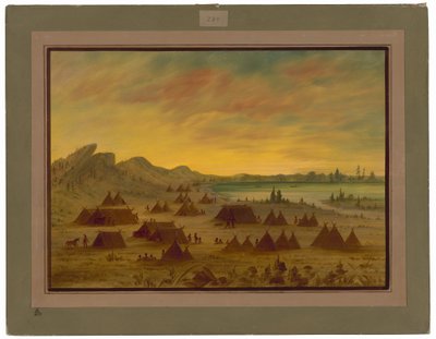 Un village Apache - George Catlin
