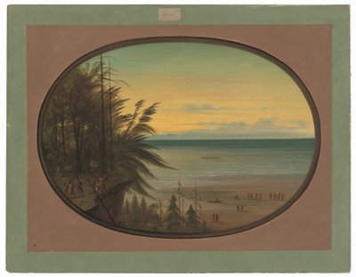 Une échelle indienne - Indiens Nayas - George Catlin