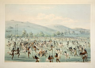 Jeu de balle, tirée du Portfolio des Indiens d