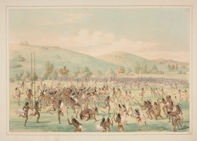 Jeu de balle, pl. 23 du Portfolio des Indiens d