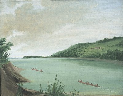 Belle Vue, agence indienne du major Dougherty, à 870 miles au-dessus de Saint-Louis - George Catlin