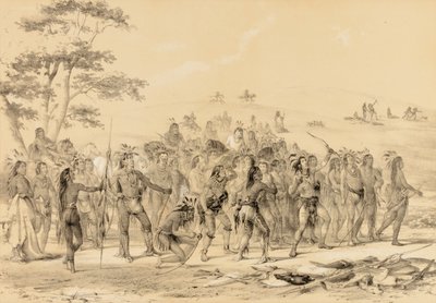 Les Braves tirent à la flèche... Une compétition... n° 24 - George Catlin