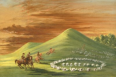 Butte de Mort, Sioux Burial Ground, Upper Missouri - George Catlin