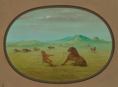 Attraper des chevaux sauvages - Pawnee - George Catlin