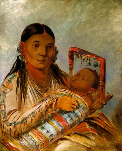 Chée-ah-ká-tchée, épouse de Nót-to-way, 1835-1836 - George Catlin