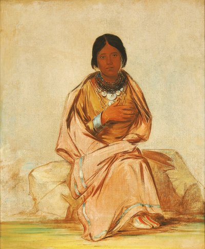 Chee-a-ex-e-co, fille de cerf sans cœur - George Catlin