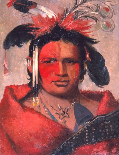Chee-me-náh-na-quet, Grand Nuage, fils de Grizzly Bear - George Catlin