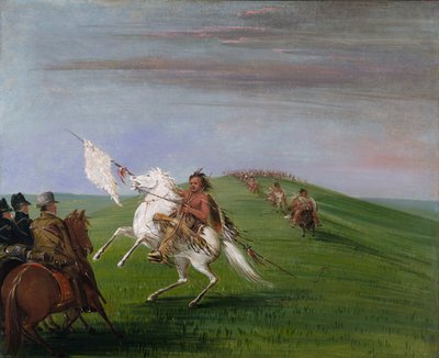 Les Comanches rencontrent les Dragons - George Catlin