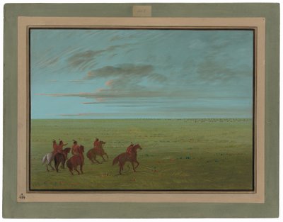 Connibos partant pour les chevaux sauvages - George Catlin