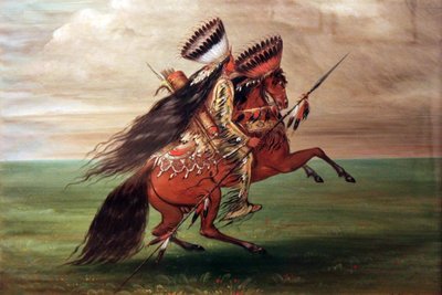 Indien Crow "Celui qui saute par-dessus tout". - George Catlin