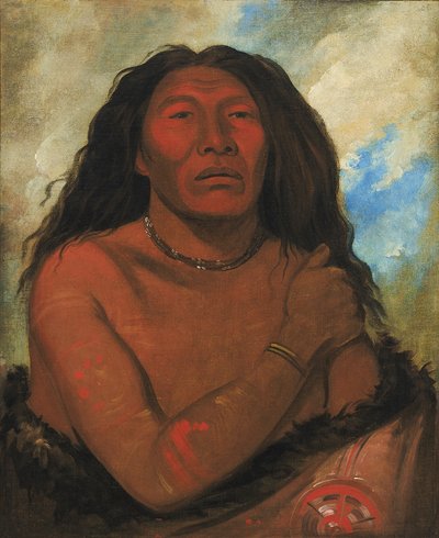 Duhk-gits-o-ó-see, Ours Rouge, un guerrier distingué, 1832 - George Catlin