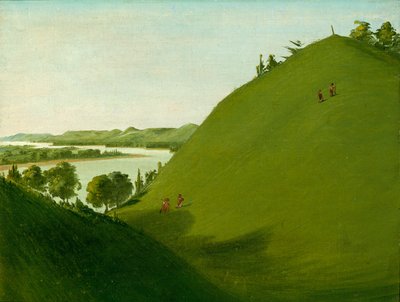 La tombe de Floyd, où Lewis et Clark ont enterré le sergent Floyd en 1804 - George Catlin