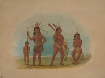 Quatre Indiens Arawak - George Catlin