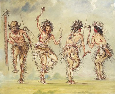 Four Dancers - George Catlin