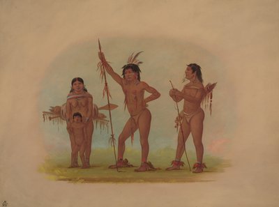 Quatre Indiens Mura, 1854-1869 - George Catlin