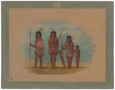 Quatre Indiens Xingu - George Catlin