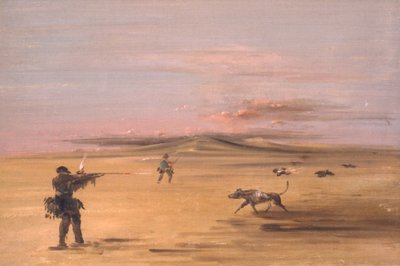 Chasse au tétras sur les prairies du Missouri - George Catlin