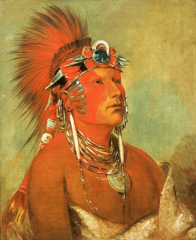 Jee-hé-o-hó-shah, Ne peut être renversé, un guerrier - George Catlin