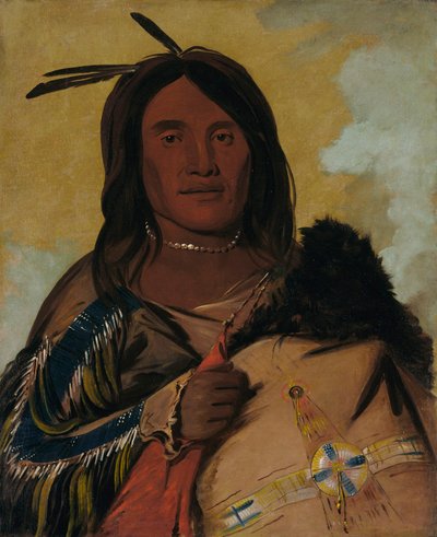 Ka-pés-ka-da, Shell Man, un brave Oglala - George Catlin