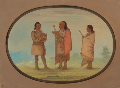 Prédication et prière des Indiens Kickapoo, 1861-1869 - George Catlin