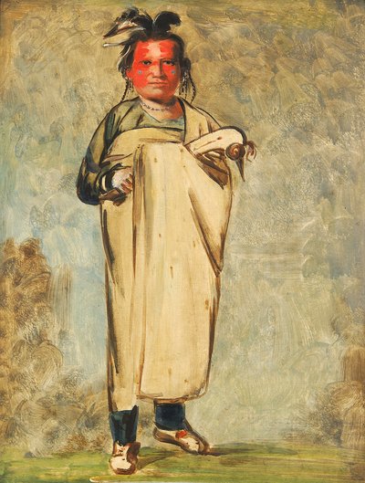 Káw-kaw-ne-chóo-a, un Brave, 1828 - George Catlin