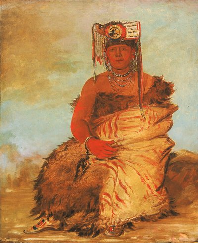 La-kée-too-wi-rá-sha, le petit chef, un guerrier Pawnee de Tapage - George Catlin