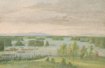 Lac du Cygne (Swan Lake), Near the Coteau des Prairies - George Catlin