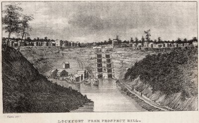 Lockport depuis Prospect Hill - George Catlin