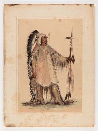 Mah-to-toh-pa, le chef des Mandans - George Catlin