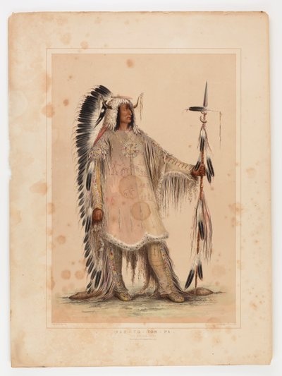 Mah-to-toh-pa, le chef des Mandans - George Catlin