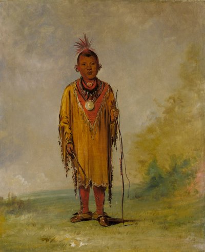 Me-sóu-wahk, Cheveux de cerf, fils préféré de Kee-o-kúk, 1835 - George Catlin