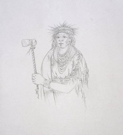 Men-son-se-a (La Main Gauche), 1852 - George Catlin