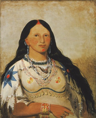 We-me-ee-sunk-te-ka, Mink, une belle fille - George Catlin