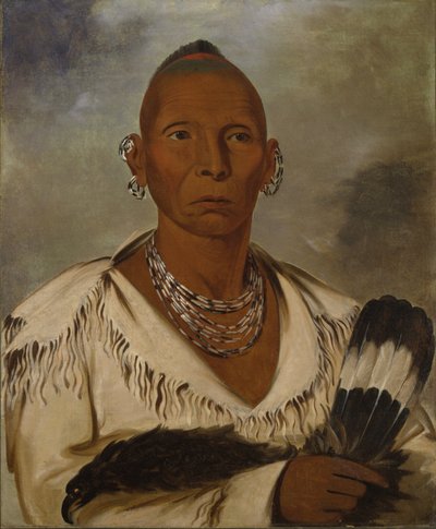 Múk-a-tah-mish-o-káh-kaik, Black Hawk, grand chef Sacré - George Catlin