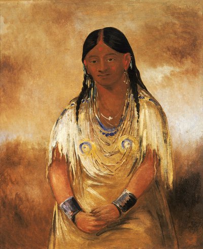 Mún-ne-o-ye, une femme - George Catlin
