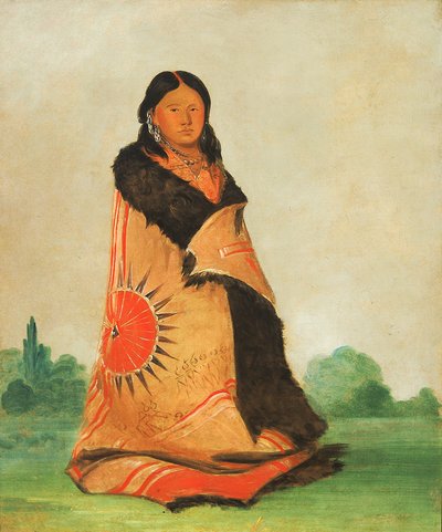 Mong-shóng-sha, saule flexible, épouse du grand chef - George Catlin