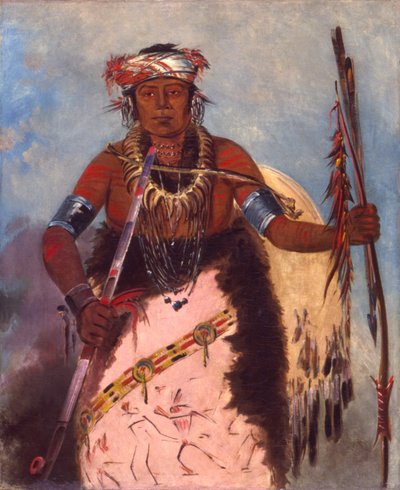 Notch-ee-níng-a, No Heart, (appelé White Cloud), chef de la tribu - George Catlin