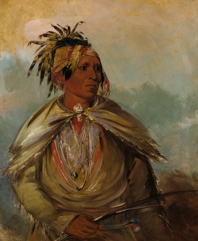 Pah-mee-ców-ee-tah, Homme Qui Suit les Traces, un Chef, 1830 - George Catlin