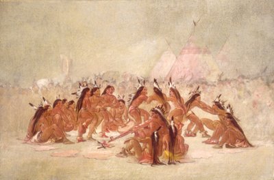 Danse du calumet, Assiniboine - George Catlin