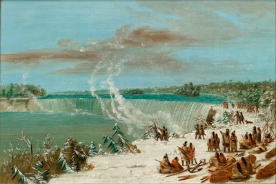 Portage autour des chutes du Niagara à Table Rock, 1847-1848 - George Catlin