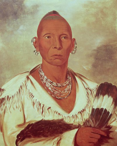 Portrait de Black Hawk, chef indien - George Catlin
