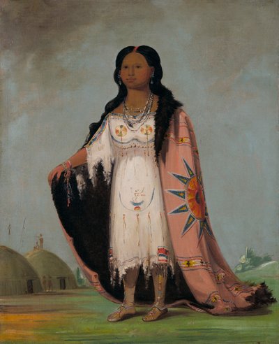 Pshán-shaw, Herbe douce, Fille de douze ans de Bloody Hand - George Catlin