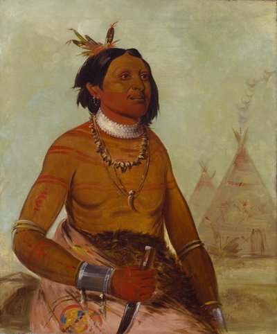 Quáy-hám-kay, coquille de pierre, un brave - George Catlin